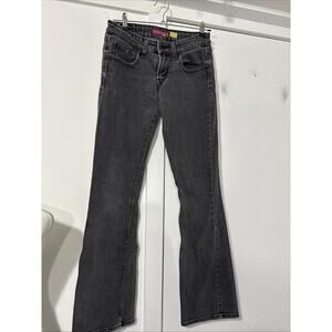 Levis 518 Superlow Bootcut Jeans 28X32 Denim Pants Y2K Low Rise Blk